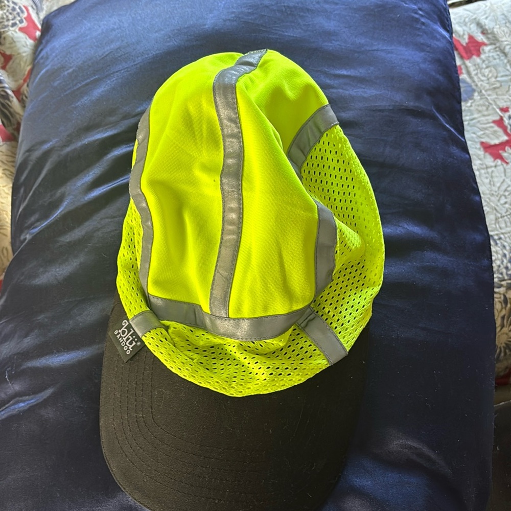 Bright neon yellow baseball cap. GUC